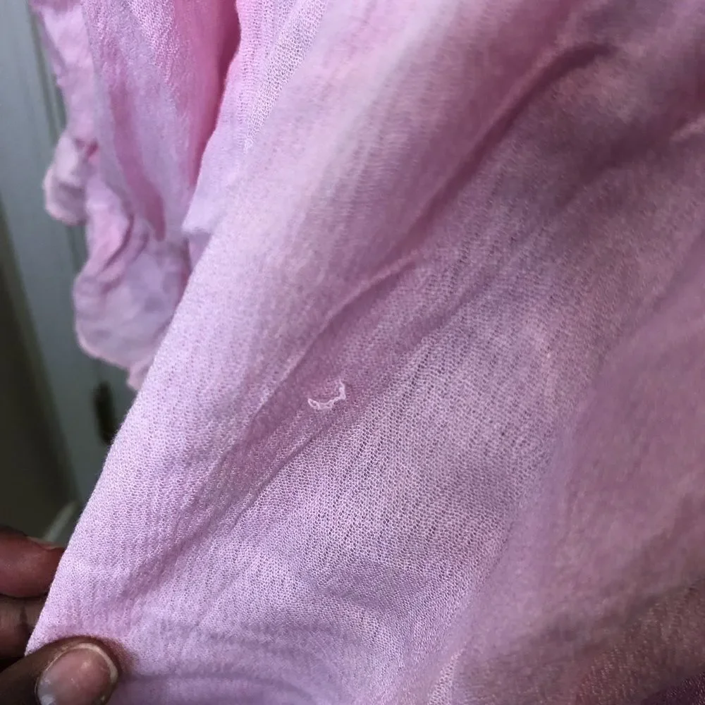 Pink ruffle wrap top dress, size xl - Picture 6 of 14